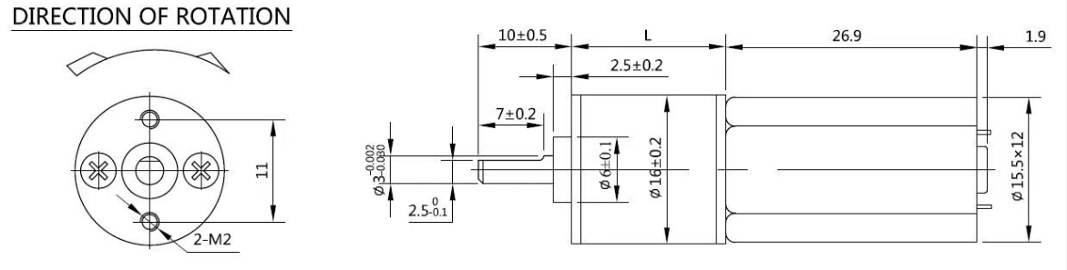 محرك تروس DC مع شهادة CE RoHS