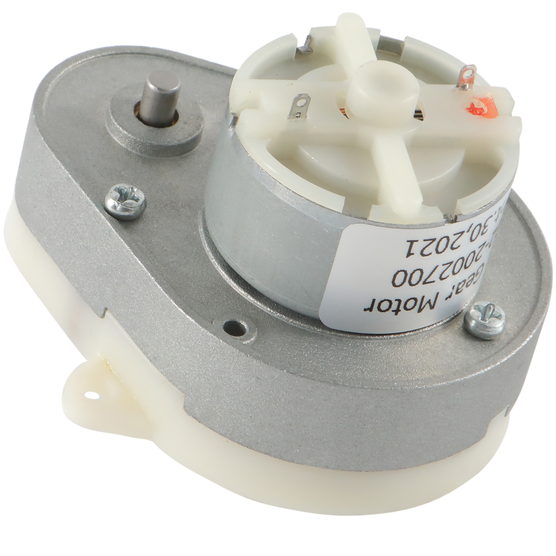 محرك تروس DC منخفض السرعة بعمود مزدوج