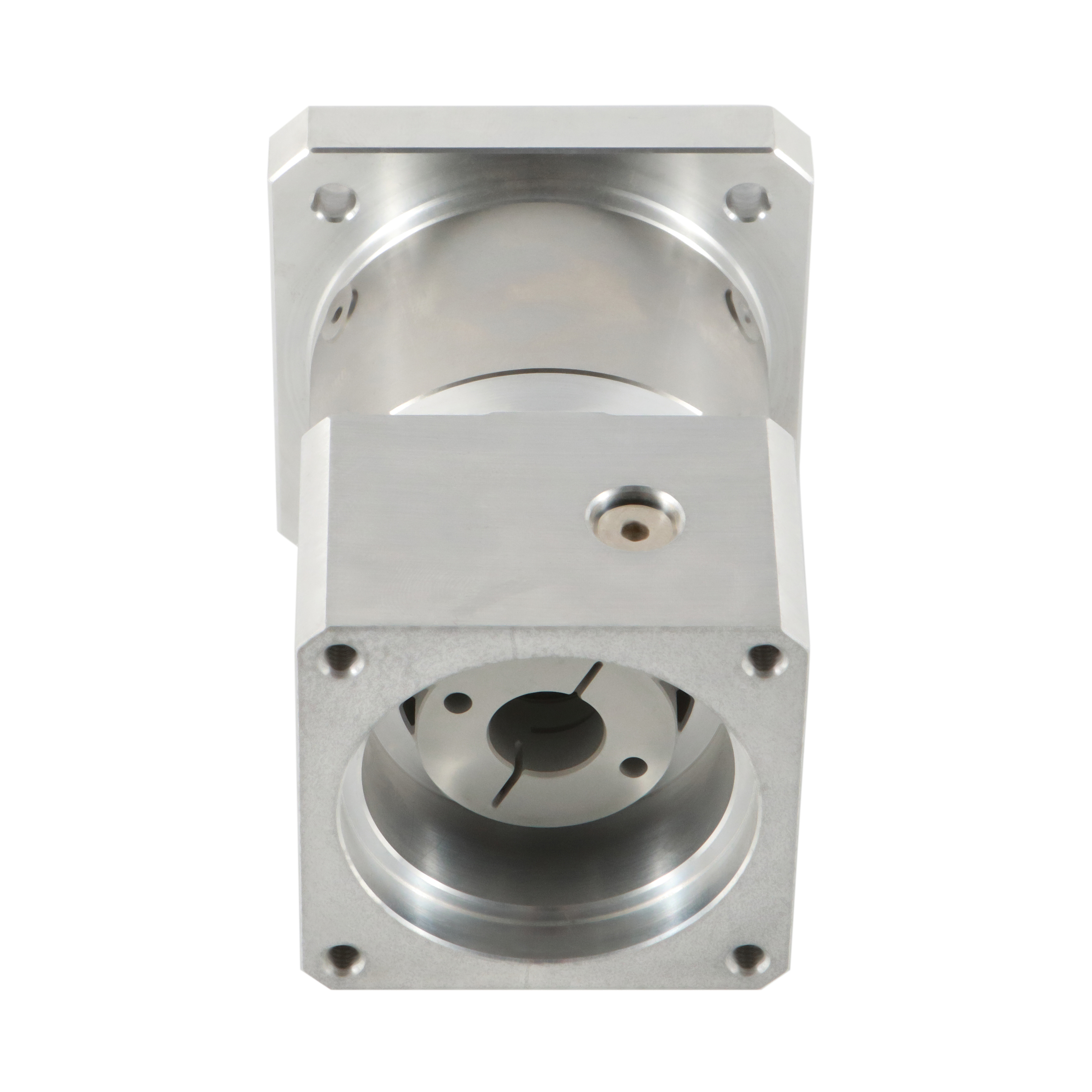 عالية الدقة منخفضة رد الفعل العكسي علبة التروس الكوكبية تخفيض شفة مربع لمحرك سيرفو